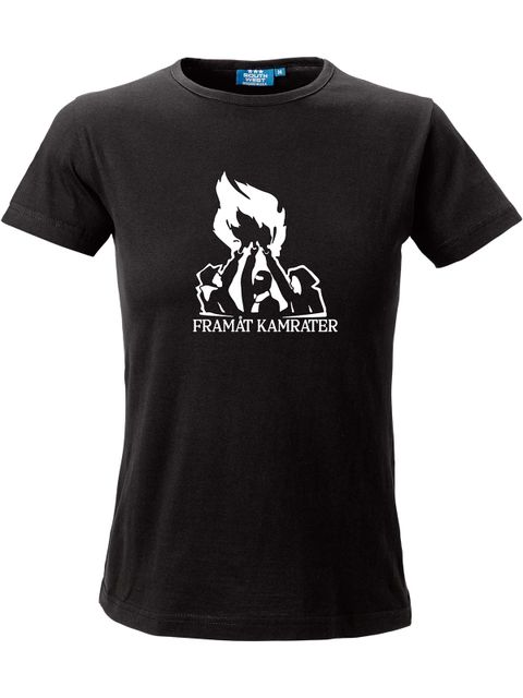 T-shirt Woman, Black - Framåt (stor logo)